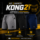 Kit 3 Shorts KONG 2 em 1 — Conforto, Praticidade e Versatilidade