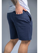 Bermuda Masculina Moletom Azul Marinho