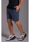 Bermuda Masculina Moletom Azul Mesclado