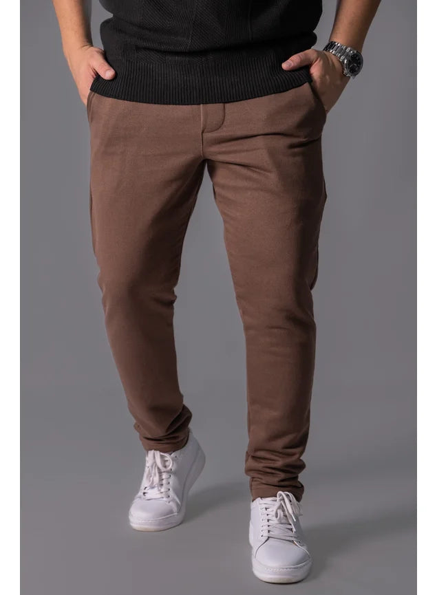 Calça Slim Comfort Café