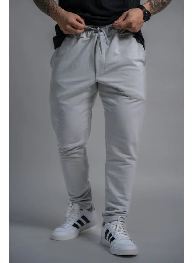 Calça Slim Comfort Cinza Claro