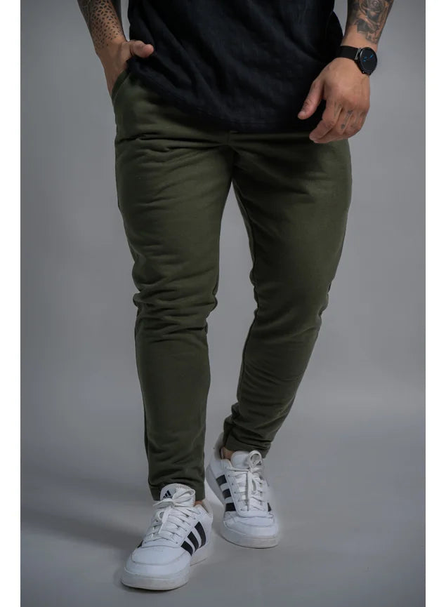 Calça Slim Comfort Verde Militar