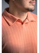 Camisa Polo S/ Botão, Vicenza Salmão