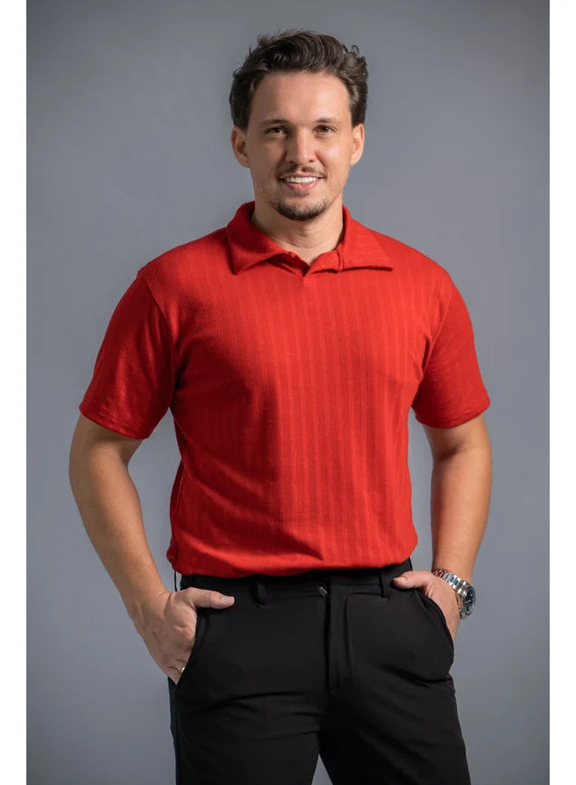 Camisa Polo S/ Botão, Vicenza Vermelha