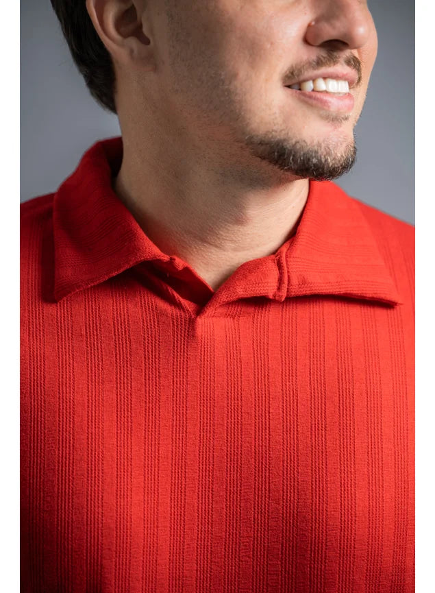 Camisa Polo S/ Botão, Vicenza Vermelha
